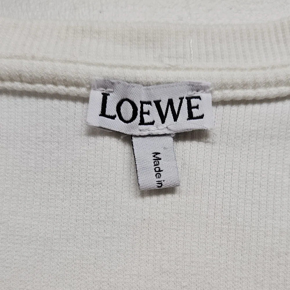 Loewe Anagram Ribbed Knit Tank Top In White Women's Size Medium - Picture 4 of 10
